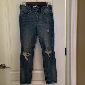 Old navy like new power straight high rise size 4 jeans